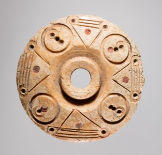Spindle Whorl, 700s - 900s. Iran, early Islamic period, 8th - 10th century. Bone, incised; overall: