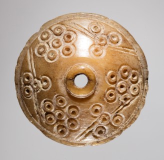 Spindle Whorl, 700s - 900s. Iran, early Islamic period, 8th - 10th century. Bone, incised; overall: