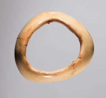 Ring, 700s - 900s. Iran, early Islamic period, 8th - 10th century. Bone; overall: 1.3 x 2.2 x 1.9