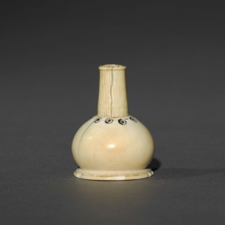 Miniature Vase, 700-900s. Iran, early Islamic period, 8th-10th Century. Ivory; diameter: 4.2 cm (1