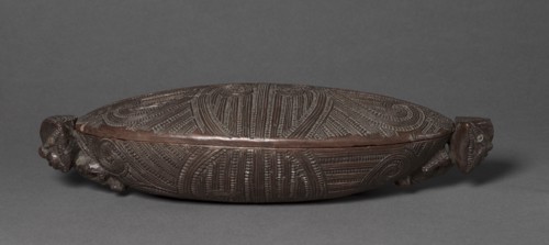 Treasure Box (Wakahuia), 1800s. Polynesia, New Zealand, Maori people, 19th century. Wood with