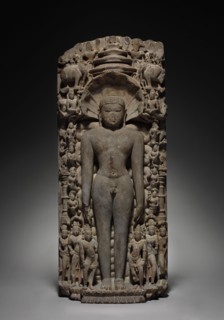 Parshva, 800s. Central India, 9th century. Sandstone; overall: 160.7 x 67 cm (63 1/4 x 26 3/8 in.).