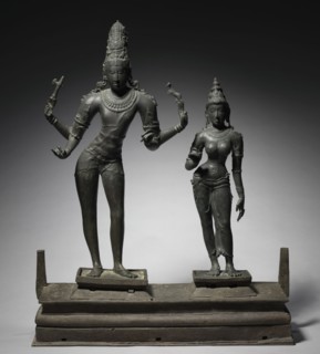 Shiva and Parvati, c. 950-960. South India, Tamil Nadu, Chola period (900-13th Century). Bronze;