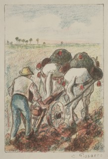 La Charrue, 1901. Camille Pissarro (French, 1830-1903). Lithograph