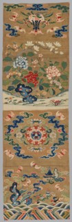 Hanging, 1700s-1800s. China, Qing dynasty (1644-1911). Tapestry weave, slit joins; silk and gold