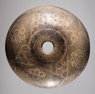 Spindle Whorl, 700s - 900s. Iran, early Islamic period, 8th - 10th century. Bone, incised; overall: