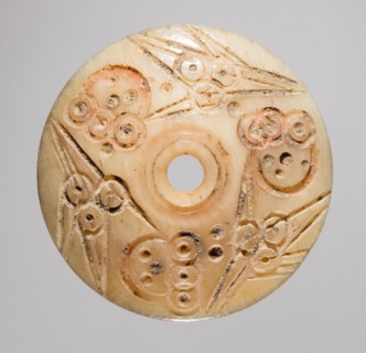 Spindle Whorl, 700s - 900s. Iran, early Islamic period, 8th - 10th century. Bone, incised; overall: