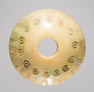 Spindle Whorl, 700s - 900s. Iran, early Islamic period, 8th - 10th century. Bone, incised; overall: