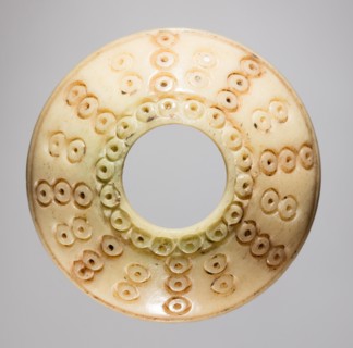 Spindle Whorl, 700s - 900s. Iran, early Islamic period, 8th - 10th century. Bone, incised; overall: