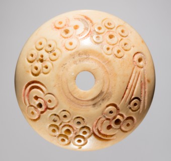 Spindle Whorl, 700s - 900s. Iran, early Islamic period, 8th - 10th century. Bone, incised; overall: