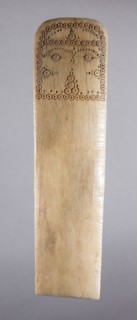 Figurine, 700s - 900s. Iran, early Islamic period, 8th - 10th century. Bone, incised; overall: 12.3