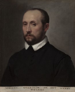 Portrait of Vincenzo Guarignoni, c. 1572. Giovanni Battista Moroni (Italian, 1525-1578). Oil on