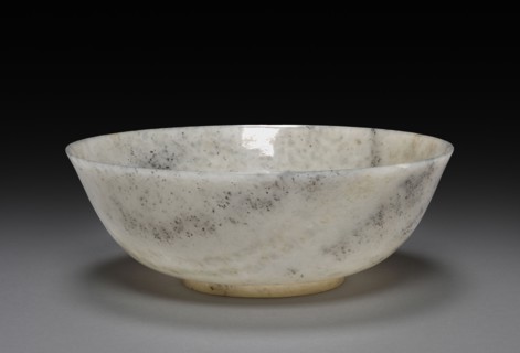 Bowl, 1736-1795. China, Qing dynasty (1644-1912), Qianlong mark and reign (1735-1795). Jade;