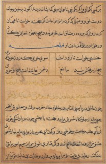 Page from Tales of a Parrot (Tuti-nama): text page, c. 1560. India, Mughal, Reign of Akbar, 16th