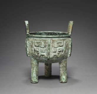 Tripod (Ding), c. 1250-1046 BC. China, late Shang dynasty (c.1600-c.1046 BC), Anyang phase (c