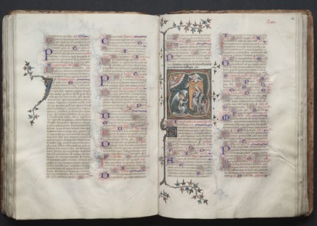 The Gotha Missal:  Fol. 110r, The Annunciation, c. 1375. And workshop Master of the Boqueteaux