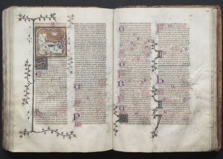 The Gotha Missal:  Fol. 122v, The Birth of the Virgin, c. 1375. And workshop Master of the