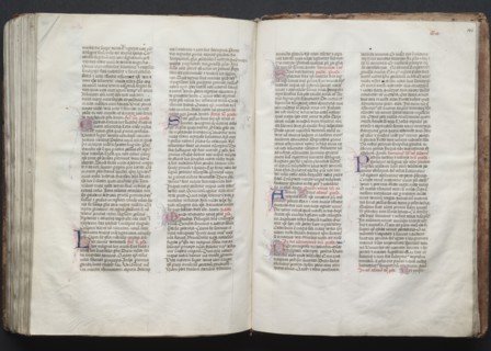 The Gotha Missal:  Fol. 146r, Text, c. 1375. And workshop Master of the Boqueteaux (French). Ink,