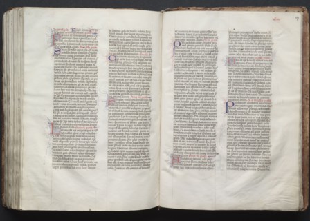 The Gotha Missal:  Fol. 146v, Text, c. 1375. And workshop Master of the Boqueteaux (French). Ink,