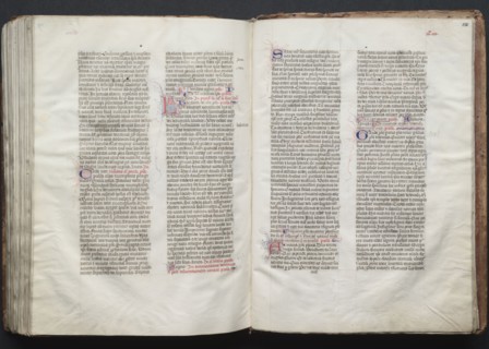 The Gotha Missal:  Fol. 149v, Text, c. 1375. And workshop Master of the Boqueteaux (French). Ink,