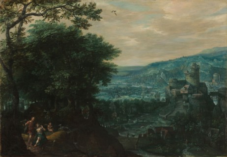Landscape with Venus and Adonis, 1580s. Gillis van Coninxloo (Netherlandish, 1544-1607). Oil on