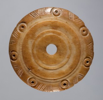 Spindle Whorl, 700s - 900s. Iran, early Islamic period, 8th - 10th century. Bone, incised; overall: