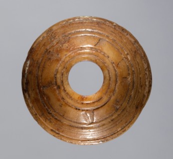 Spindle Whorl, 700s - 900s. Iran, early Islamic period, 8th - 10th century. Bone, incised; overall: