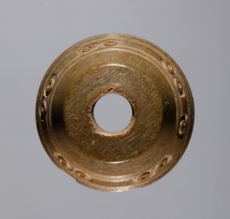 Spindle Whorl, 700s - 900s. Iran, early Islamic period, 8th - 10th century. Bone, incised; overall: