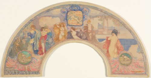 Souvenir of Seville, 1905. Charles Conder (British, 1868-1909). Watercolor, gouache, and shell gold