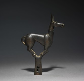 Pole Top as a Wild Ass, Han dynasty (206 BC-AD 220). China, Ordos Region, Han dynasty (202 BC-AD