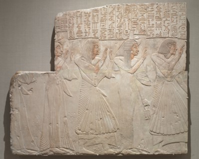 Tomb Relief of the Chief Physician Amenhotep and Family, c. 1279-1257 BC. Egypt, Asyut, New