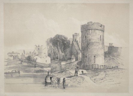 The Water Tower, Chester. John Skinner Prout (British, 1806-1876). Lithograph