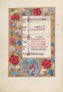 Hours of Queen Isabella the Catholic, Queen of Spain:  Fol. 13v, December, c. 1495-1500. And