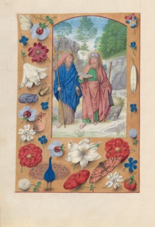 Hours of Queen Isabella the Catholic, Queen of Spain:  Fol. 175v, Saints Philip & James, c. 1500.