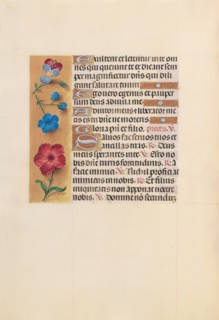 Hours of Queen Isabella the Catholic, Queen of Spain:  Fol. 215v, c. 1495-1500. And associates