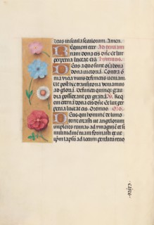 Hours of Queen Isabella the Catholic, Queen of Spain:  Fol. 26v, c. 1495-1500. And associates