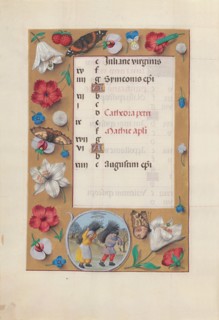 Hours of Queen Isabella the Catholic, Queen of Spain:  Fol. 3v, February, c. 1495-1500. And