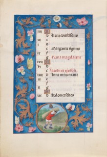 Hours of Queen Isabella the Catholic, Queen of Spain:  Fol. 8v, July, c. 1500. And associates