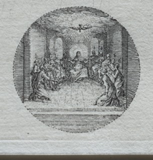 The Mysteries of the Passion:  The Descent of the Holy Spirit. Jacques Callot (French, 1592-1635).