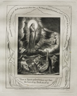 The Book of Job:  Pl. 9, Then a Spirit passed before my face / the hair of my flesh stood up, 1825.