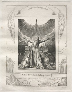 The Book of Job:  Pl. 18, And my Servant Job shall pray for you, 1825. William Blake (British,