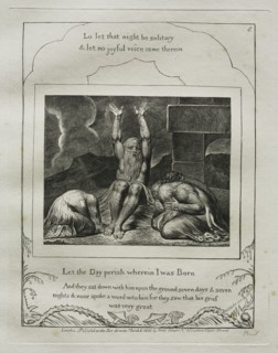 The Book of Job:  Pl. 8, Let the Day perish wherein I was Born, 1825. William Blake (British,