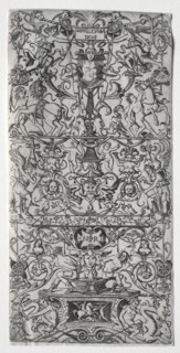 Four Ornament Panels: Ornament Panel: Mars, God of Battles, c. 1507. Nicoletto da Modena (Italian).