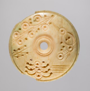 Spindle Whorl, 700s - 900s. Iran, early Islamic period, 8th - 10th century. Bone, incised; overall: