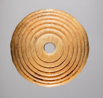 Spindle Whorl, 700s - 900s. Iran, early Islamic period, 8th - 10th century. Bone, incised; overall: