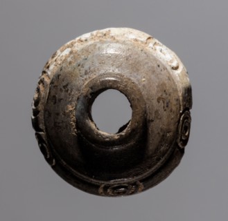 Spindle Whorl, 700s - 900s. Iran, early Islamic period, 8th - 10th century. Bone, incised; overall: