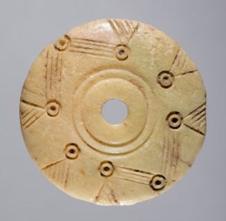 Spindle Whorl, 700s - 900s. Iran, early Islamic period, 8th - 10th century. Bone, incised; overall: