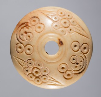 Spindle Whorl, 700s - 900s. Iran, early Islamic period, 8th - 10th century. Bone, incised; overall: