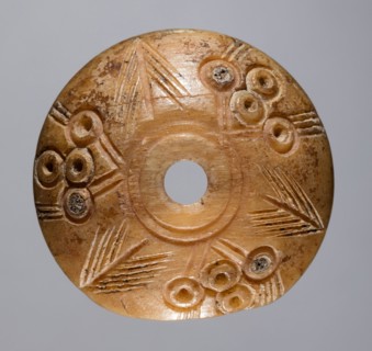 Spindle Whorl, 700s - 900s. Iran, early Islamic period, 8th - 10th century. Bone, incised; overall: