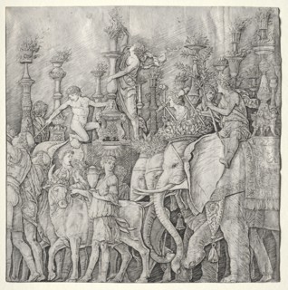 The Triumphs of Caesar: The Elephants, c. 1485-1490. Giulio Campagnola (Italian, 1482-1515).
